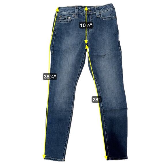 True Religion Jennie Curvy High Rise Super Skinny Jeans W27 Big T Resistence NWT - Picture 12 of 12